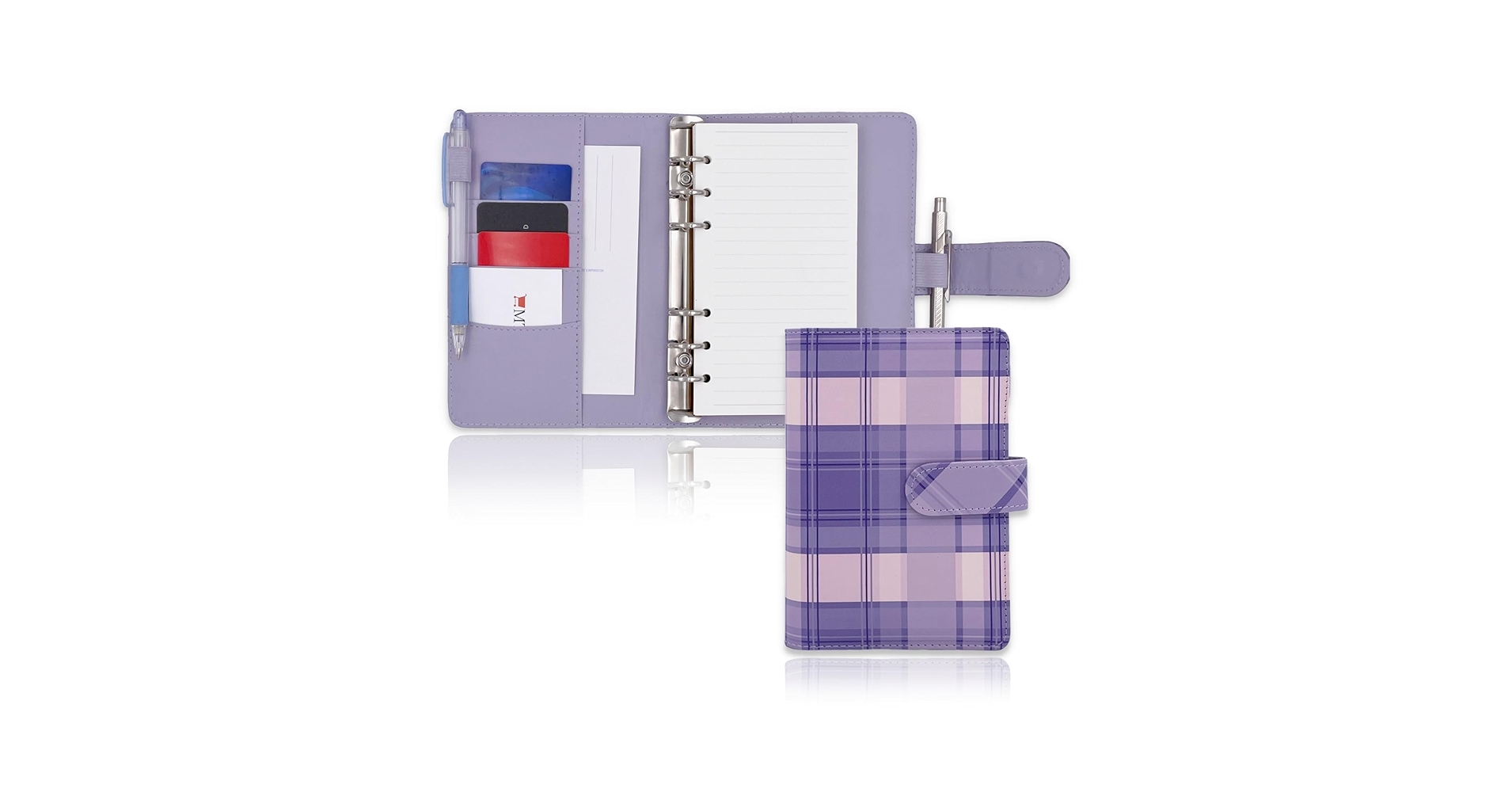 Amazon.co.jp: MT's SHOP システム手帳 B6サイズ チェック柄 6穴